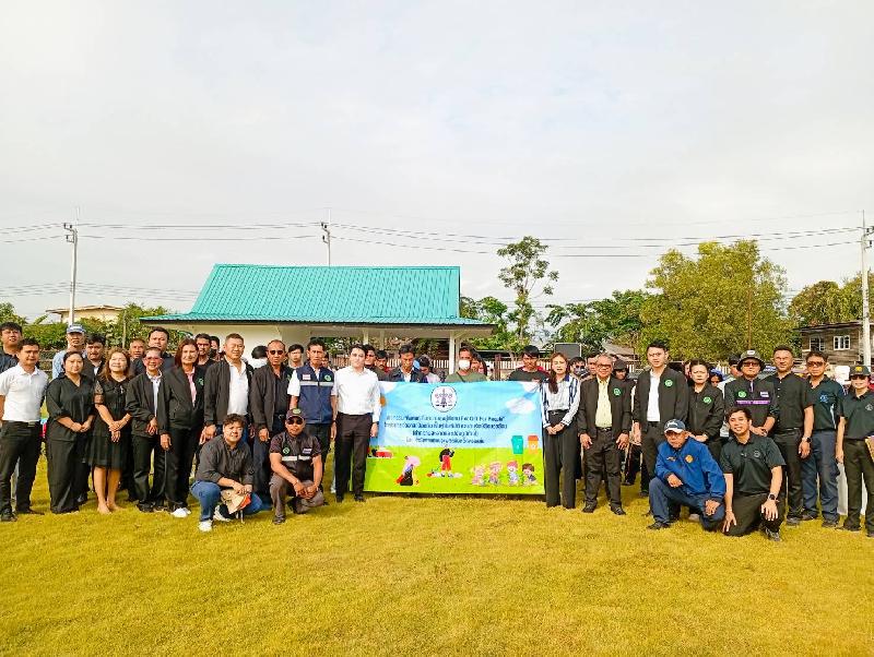 "คืนคนดี คืนความสุขสู่สังคม" โครงการจิตอาสาป้องกันฟื้นฟูภัยพิบัติและอนุรักษ์สิ่งแวดล้อม(ทำความสะอาดและปรับภูมิทัศน์)