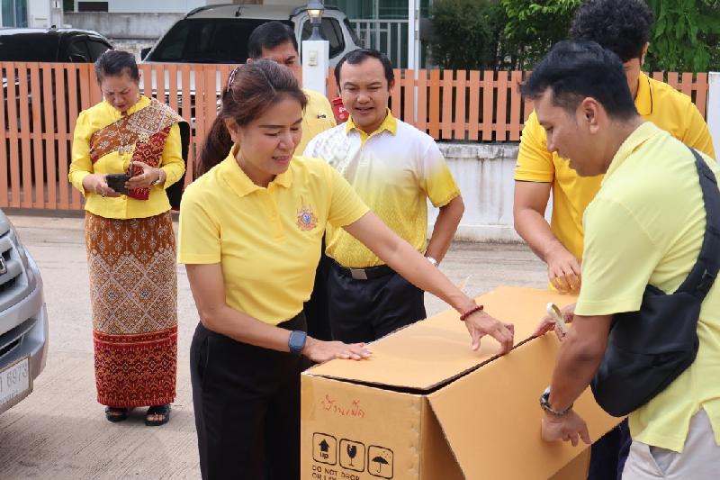 ส่งมอบอุปกรณ์ช่วยเหลือคนพิการรถเข็นนั่ง (Wheelchair)  ให้กับคนพิการ ผู้ป่วยติดเตียง และผู้ด้อยโอกาสในพื้นที่ตำบลบ้านเป็ด